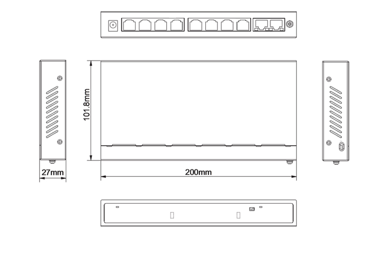 8 ports poe switch